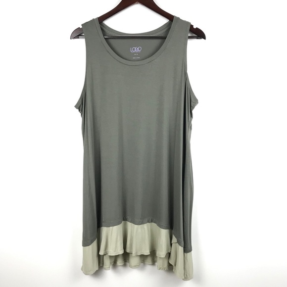 LOGO Layers Sleeveless Tunic Top